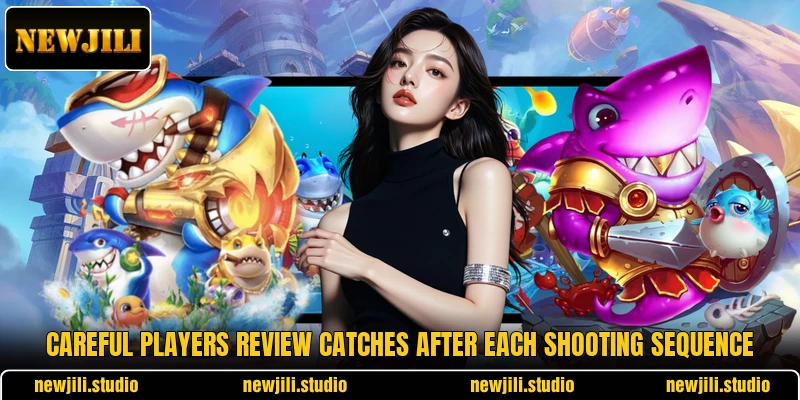 Careful players review catches after each shooting sequence