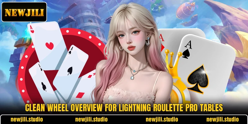 Clean wheel overview for Lightning Roulette Pro tables Clean wheel overview for Lightning Roulette Pro tables