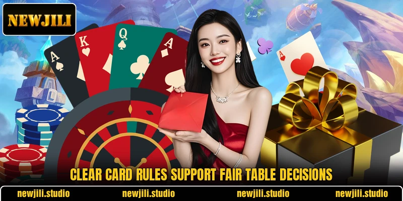 Clear card rules support fair table decisions