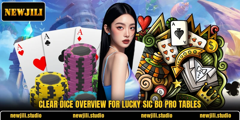 Clear dice overview for Lucky Sic Bo Pro tables