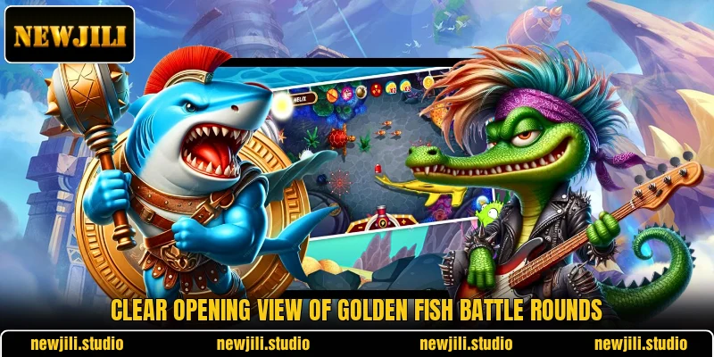 Clear opening view of Golden Fish Battle rounds