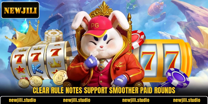 Clear rule notes support smoother paid rounds Clear rule notes support smoother paid rounds