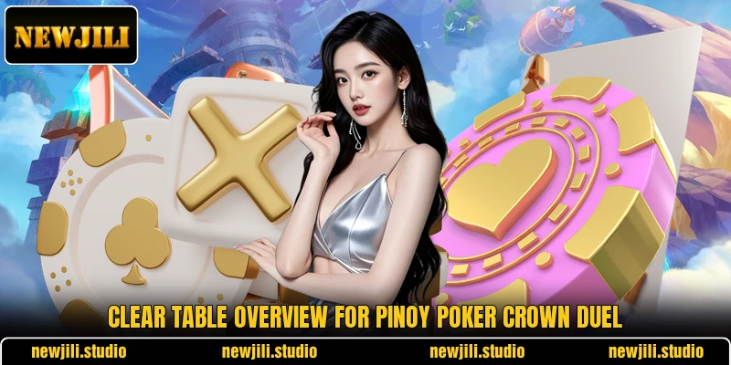 Clear table overview for Pinoy Poker Crown Duel Clear table overview for Pinoy Poker Crown Duel