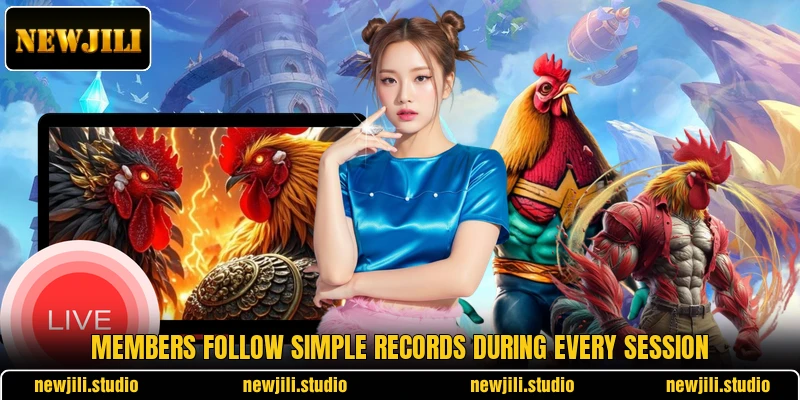 Members follow simple records during every session Members follow simple records during every session