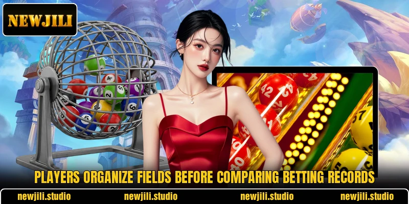 Players organize fields before comparing betting records Players organize fields before comparing betting records