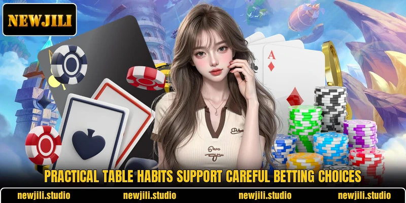 Practical table habits support careful betting choices