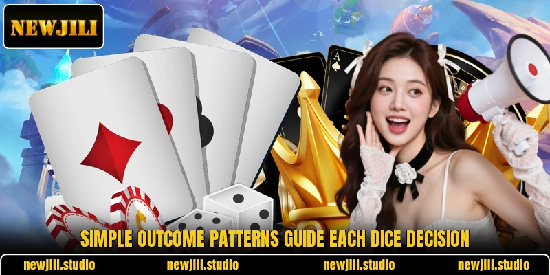 Simple outcome patterns guide each dice decision