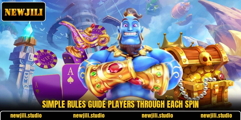 Simple rules guide players through each spin