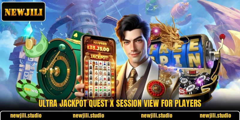 Ultra Jackpot Quest X session view for players Ultra Jackpot Quest X session view for players